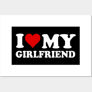 I Love My Girlfriend Gf I Heart My Girlfriend GF Funny Posters and Art